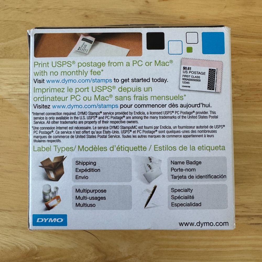 DYMO 30252 White LW Address Labels 1 1/8 x 3 1/2 350 Labels ONE ROLL - Picture 4 of 9